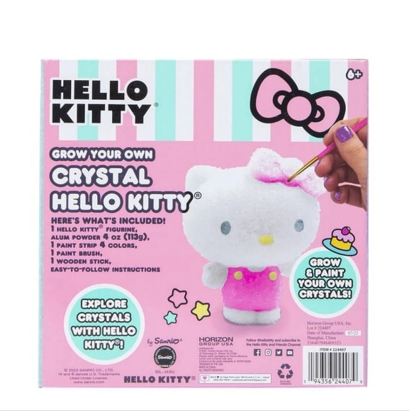 Hello Kitty® Grow Your Own Crystal Kit NIB - Picture 2 of 3